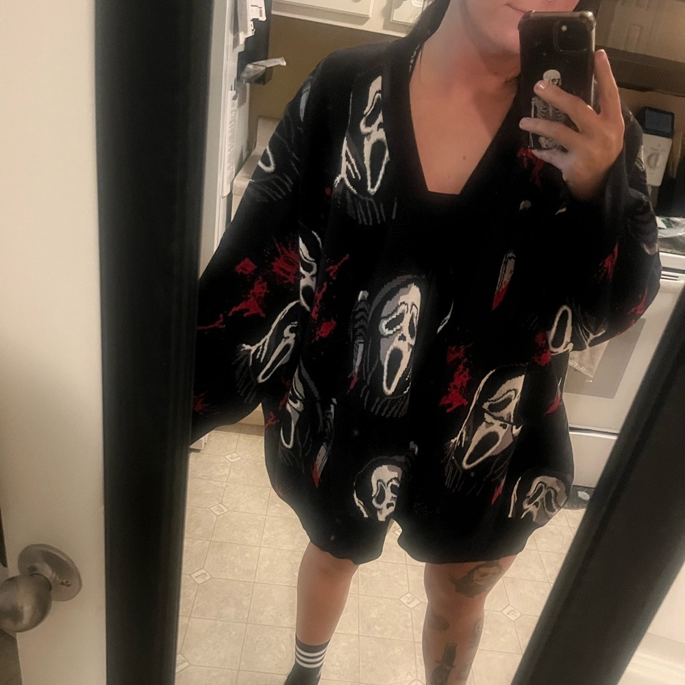 Brand new, never worn Ghost Face cardigan. Just too big for me.